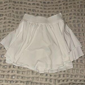 Lululemon Athletica White Skater Mini Skirt